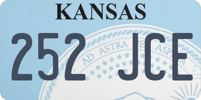 KS license plate 252JCE