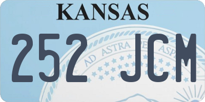 KS license plate 252JCM