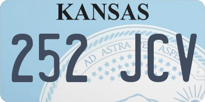 KS license plate 252JCV