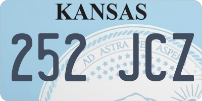 KS license plate 252JCZ