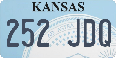 KS license plate 252JDQ