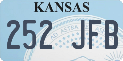 KS license plate 252JFB