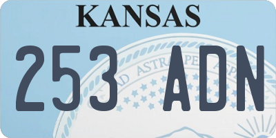 KS license plate 253ADN