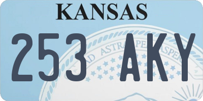 KS license plate 253AKY