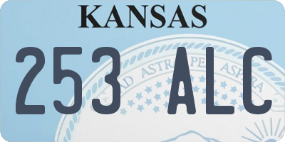 KS license plate 253ALC
