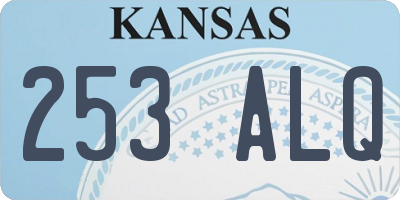 KS license plate 253ALQ