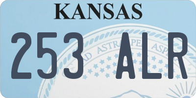 KS license plate 253ALR