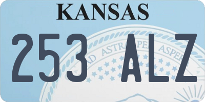 KS license plate 253ALZ