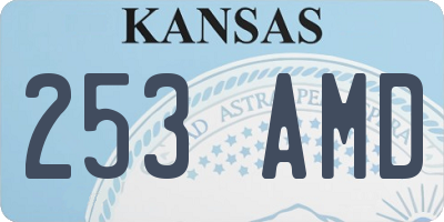 KS license plate 253AMD