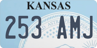 KS license plate 253AMJ