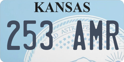 KS license plate 253AMR
