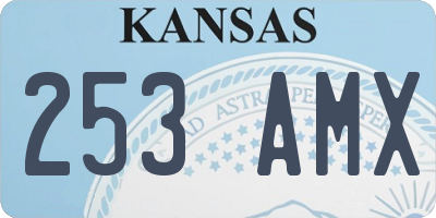 KS license plate 253AMX