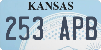 KS license plate 253APB
