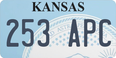 KS license plate 253APC