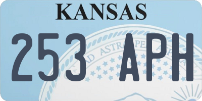 KS license plate 253APH