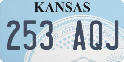 KS license plate 253AQJ