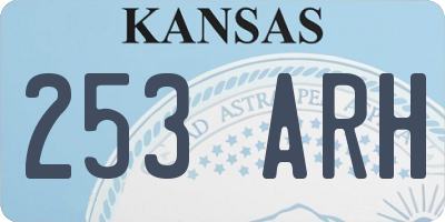 KS license plate 253ARH