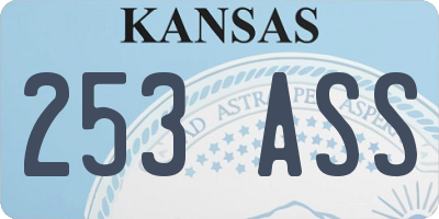 KS license plate 253ASS