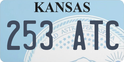 KS license plate 253ATC