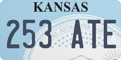 KS license plate 253ATE