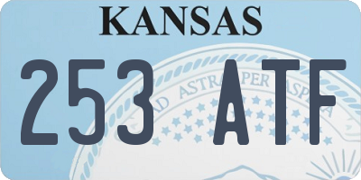 KS license plate 253ATF