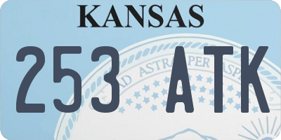 KS license plate 253ATK