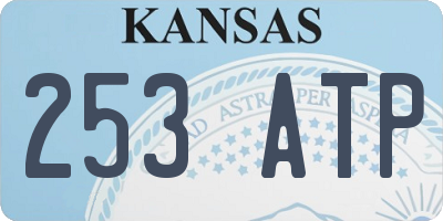 KS license plate 253ATP