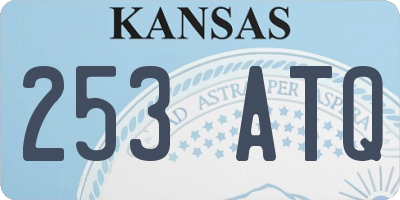 KS license plate 253ATQ