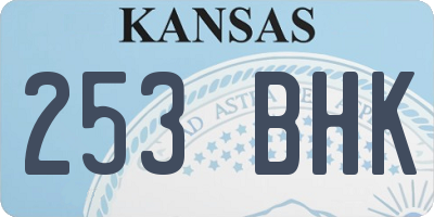 KS license plate 253BHK