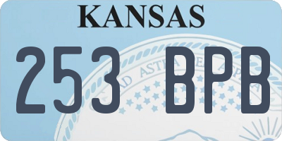 KS license plate 253BPB