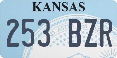 KS license plate 253BZR