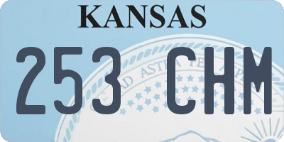 KS license plate 253CHM