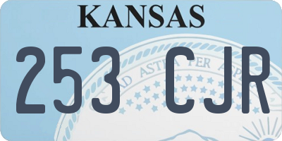 KS license plate 253CJR