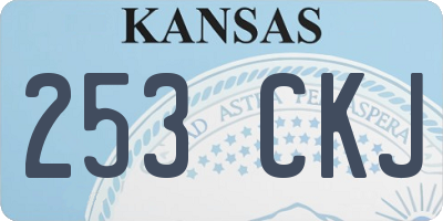 KS license plate 253CKJ