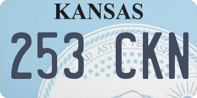 KS license plate 253CKN