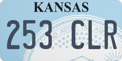 KS license plate 253CLR