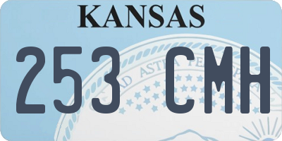KS license plate 253CMH