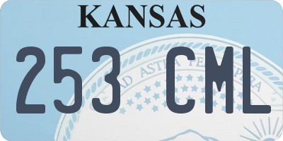 KS license plate 253CML
