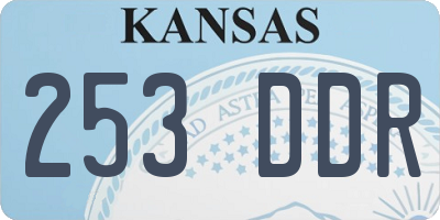 KS license plate 253DDR