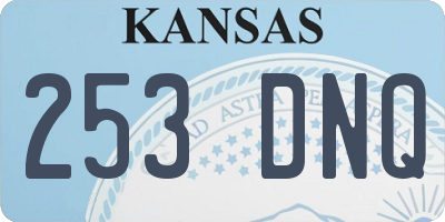 KS license plate 253DNQ