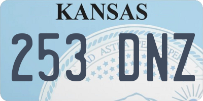 KS license plate 253DNZ