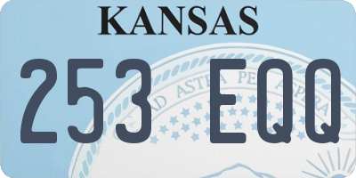 KS license plate 253EQQ