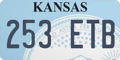 KS license plate 253ETB