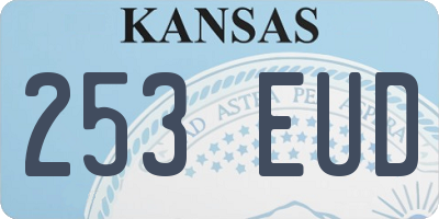KS license plate 253EUD