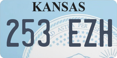 KS license plate 253EZH