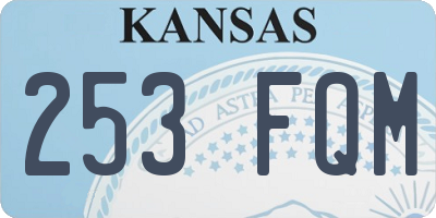 KS license plate 253FQM