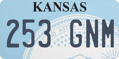 KS license plate 253GNM