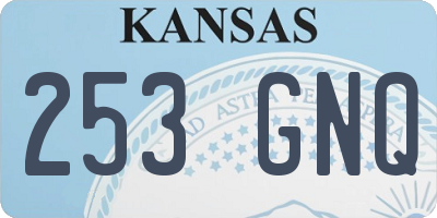KS license plate 253GNQ