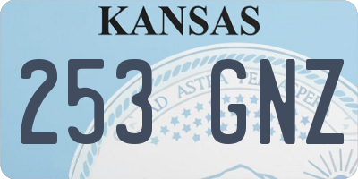 KS license plate 253GNZ