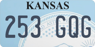 KS license plate 253GQG